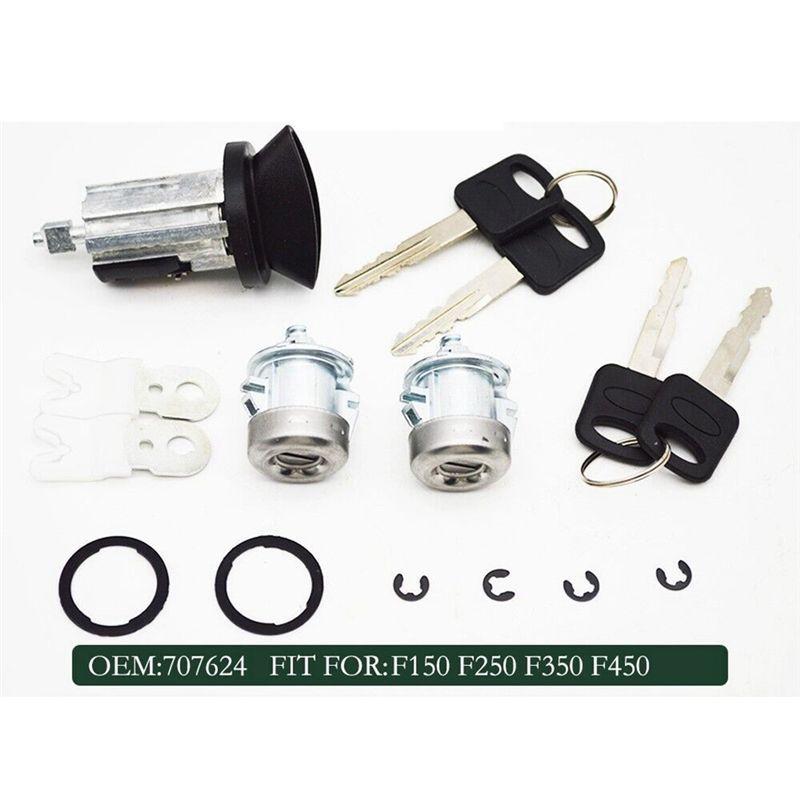 Authentic Ignition Switch Lock Cylinder Accessory W/2 Door Lock With 2 Keys 7012802 For Ford Excursion F-150 F-250 F-350 Freesta