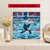 Haaland Personalized Name Round Diamond Painting Kit Diamond Embroidery Painting Rhinestones Mosaic Frameless Handwork Decoration Arts