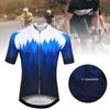 Man Male Tree Grain Blue Summer Outdoor Short Sleeve Bicycle Cycling Wear ClothesTree Grain Blue Short Sleeve XXXL
