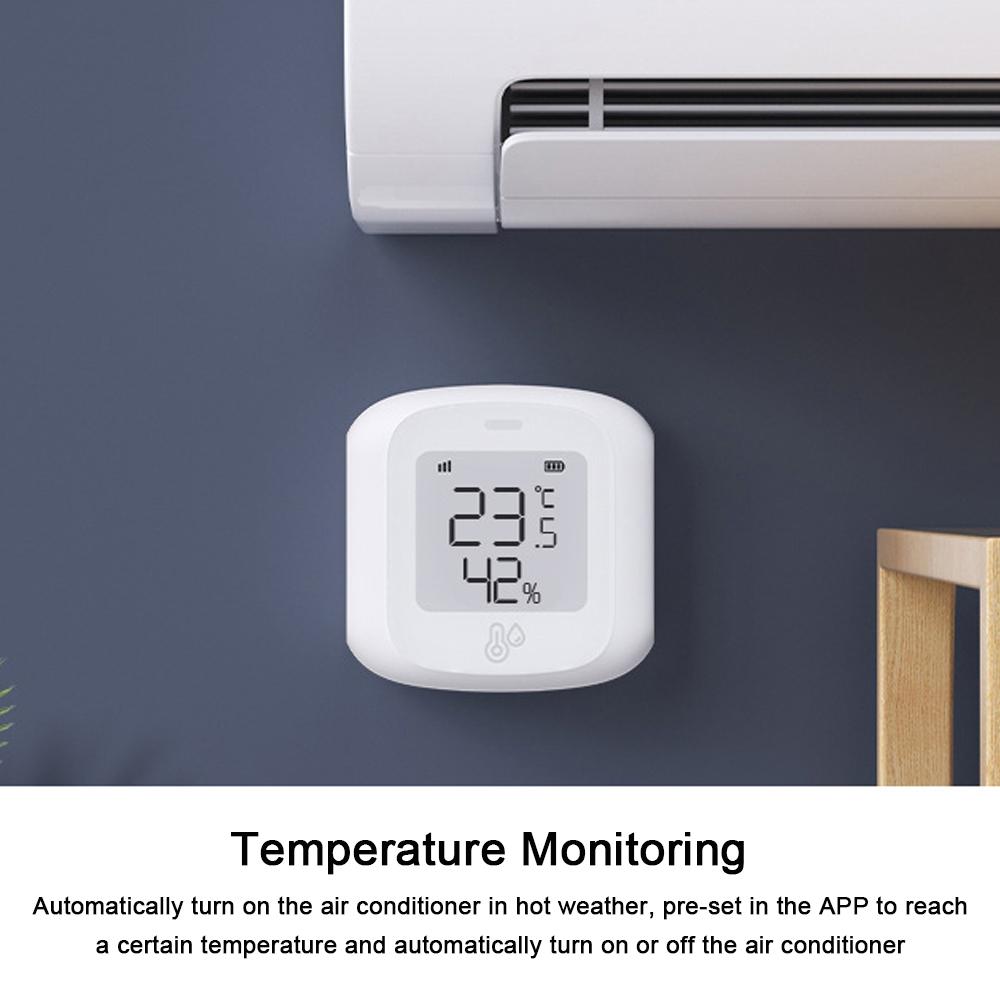 Tuya ZigBee Temperature Humidity Tester Digital Display Mobilephone APP Remotely Control Intelligent Linkage