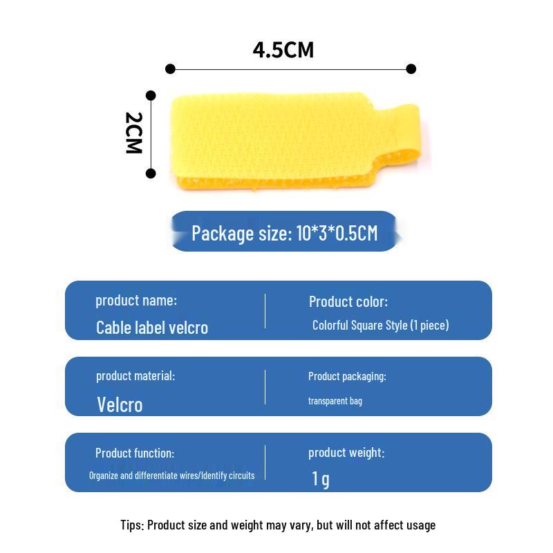 Nylon Self-Adhesive Cable Management Strap, Writable, Multifunctional Cable Tie Strap
