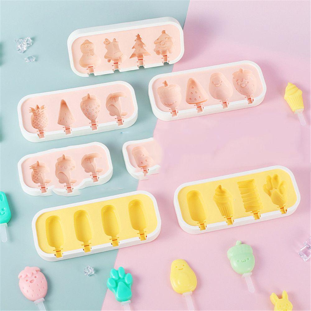 

Шоколадные силиконовые формы для мороженого «сделай сам», форма для мороженого, производитель кубиков льда, принадлежности для вечеринок 3 розовый