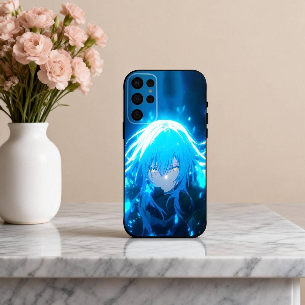 R-Rimuru T-Tempest-T S-Slime Phone Case For Samsung S25,S24,S21,S22,S23,S30,Ultra,S20,Plus,Others Soft Black Case