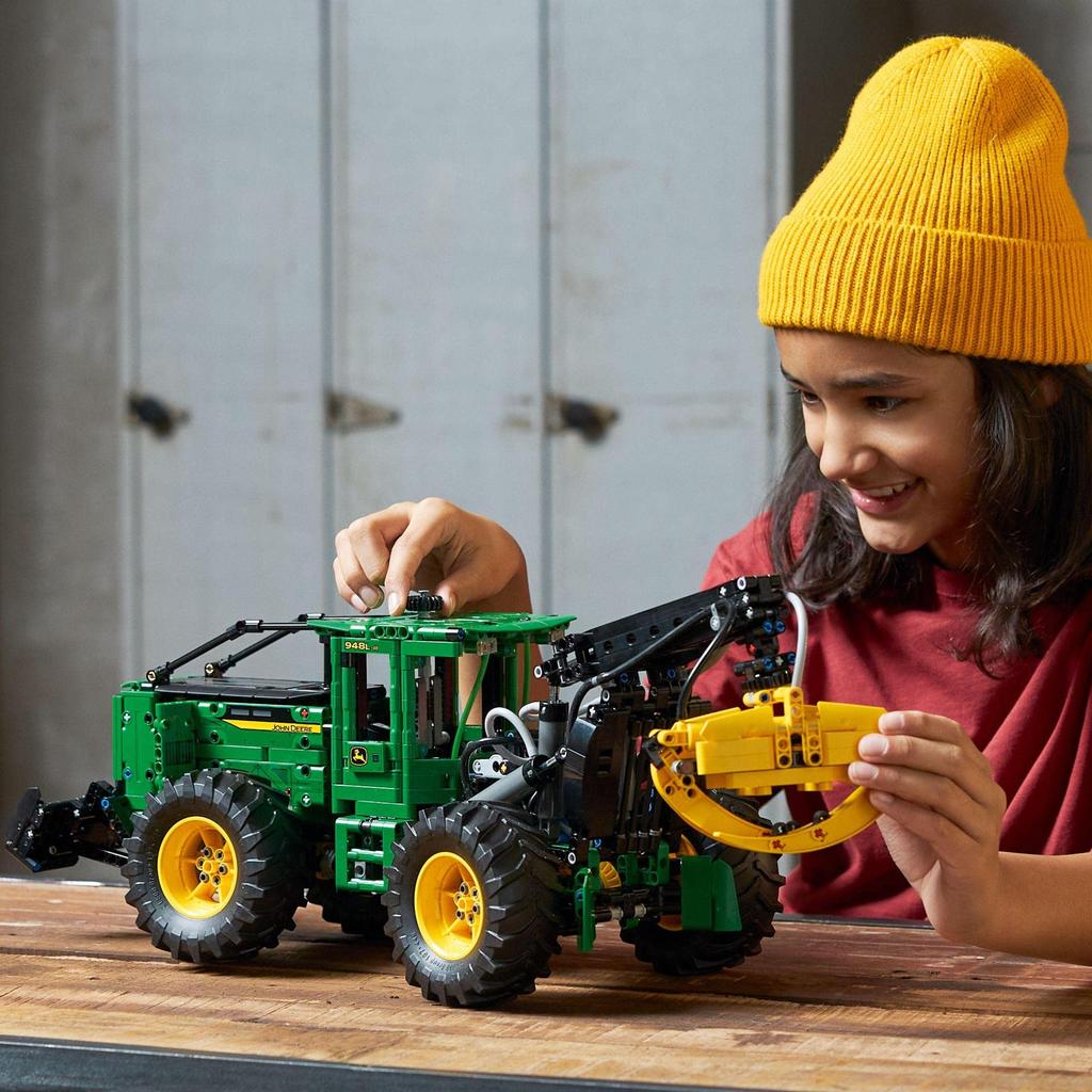 LEGO Technic John Deere 948L-II Skidder 42157, a Great Gift for Boys Ages 11 and Up.