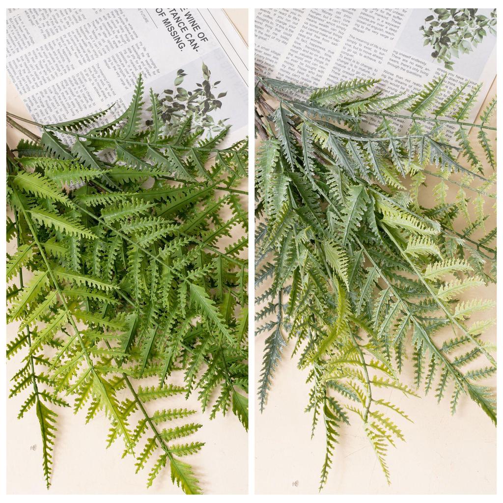 Sunny Window Fern Leaf Rose Wedding Bouquet - Faux Flower Home Decor