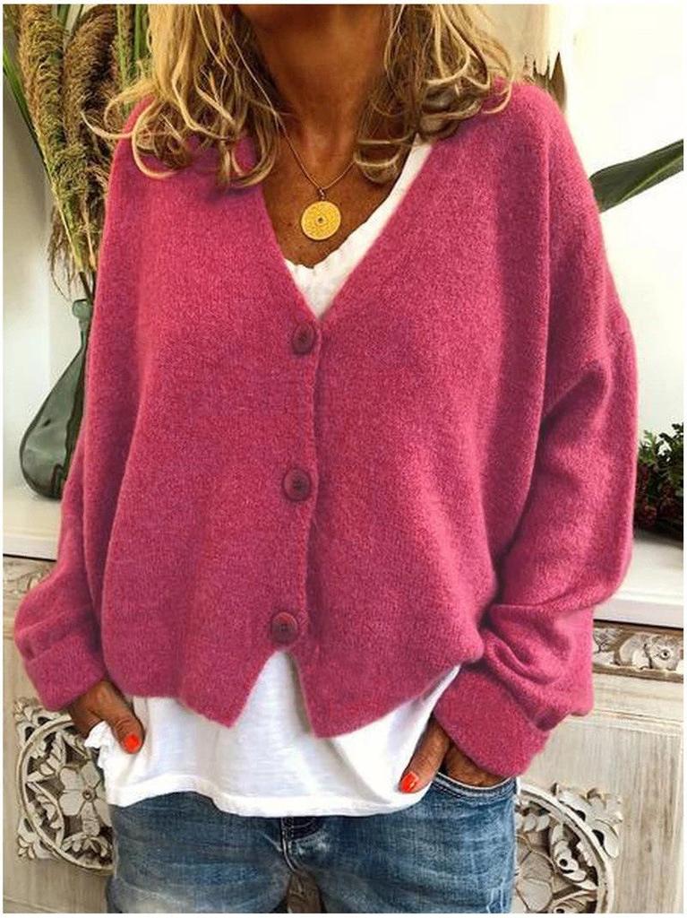 2023 Autumn/Winter Women's Casual Loose Knit Cardigan Sweater