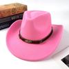 Tibetan top hat retro ethnic style metal feather western cowboy hat men's jazz hat women's felt hat