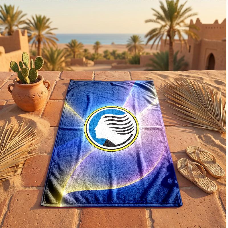 Asciugamano da Spiaggia in Microfibra con Stampa Atalanta FC Asciugatura Rapida Assorbente Grande per Spiaggia Nuoto Viaggio