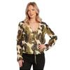 Influence Womens/Ladies Camouflage V Neck Long-Sleeved Blouse