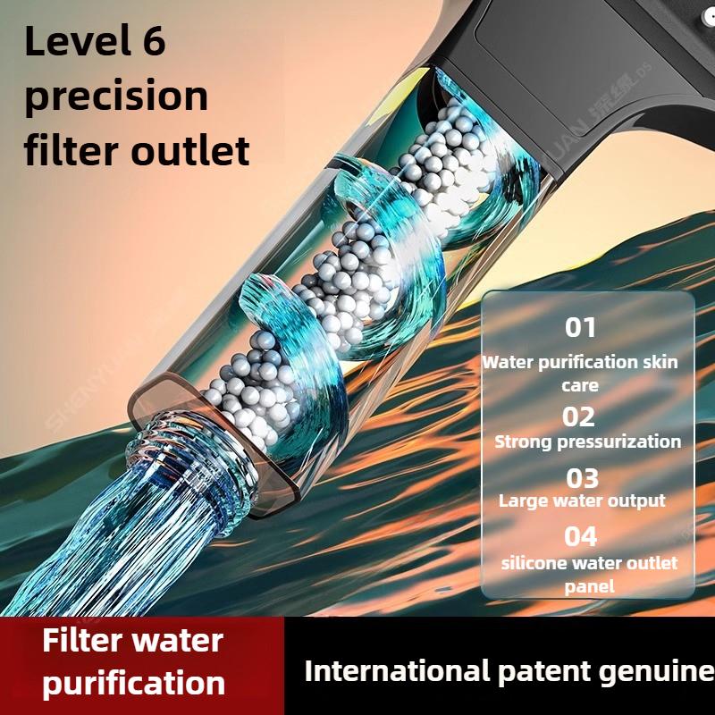 13cm Large Panel 3 Modes High Pressure Shower Head Massage Shower Head With Filter Bathroom Accessories New