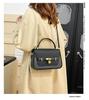 Retro Color Block Women's Shoulder & Crossbody Bag - Light Luxury Small Square Handbag