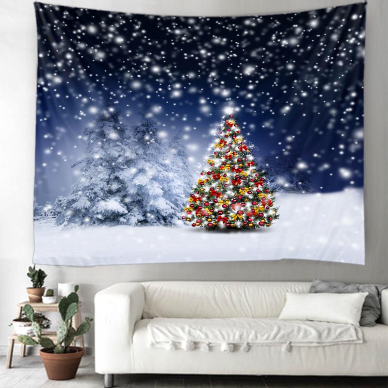 

Рождественский фон гобелен Рождественская вечеринка фон украшение гобелен Мандала гобелен в стиле бохо 100x75cm
