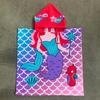 Kids' Cartoon Hooded Bath Towel & Beach Cape - Large Absorbent Bathrobe Cloak