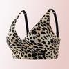 Women S Sexy Leopard Print Wirefree Push Up Breathable Bra