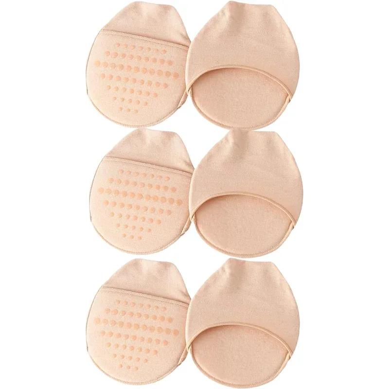 Metatarsal Sleeve Pads Ball of Foot Cushions with Soft Sponge and Silicone Dots Forefoot Cushioning Socks Non Skid Half Socks