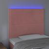 VidaXL Tête de Lit à LED Meuble de Chambre à Coucher Accessoire de Lit Simple Tête de Cadre de Lit Intérieur Rose 3122331