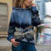 Dames Herfst Hoodie Slim-Fit Lange Mouwen Bedrukt Sweatshirt Casual Comfortabele Pullover Top