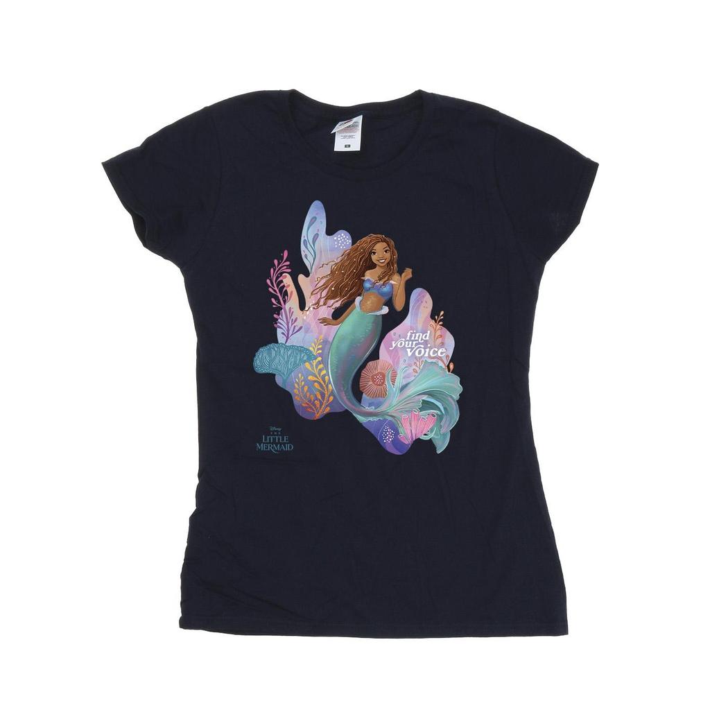 The Little Mermaid Womens/Ladies Voice Cotton T-Shirt