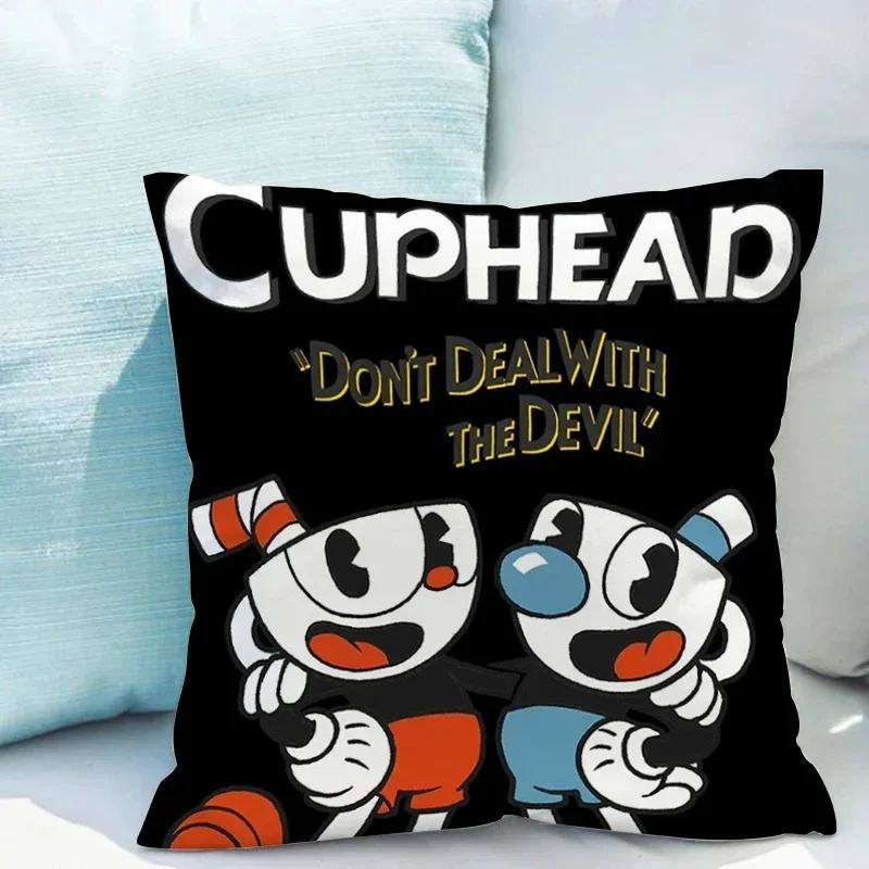 Chair Cushion Cover  C-cuphead Fall Decor Decorative Pillows for Sofa Pillowcases x Pillowcase  Pillow Hugs Covers