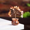 Car Dashboard Tree Of Life Prosperity Crystal Decor With Natural Gemstone For Office And Home