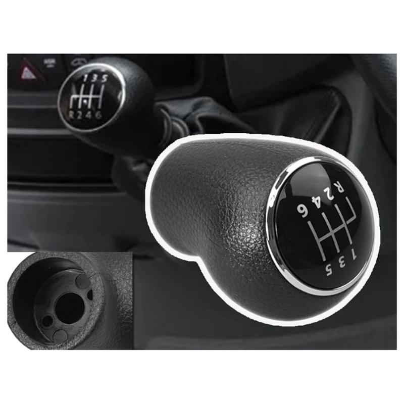 A90Q-Gear Shift Knob 6-Speed Car Gear Lever Head For VW Crafter Mercedes Vito Viano W639 Sprinter 906