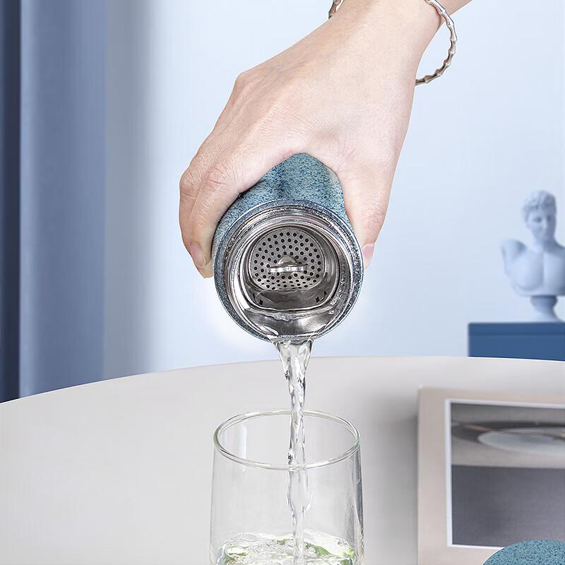 Debo Pure Titanium Insulated Tea Infuser Bottle