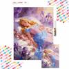 Diamond Painting 5D DIY Full Circle Diamond Painting Kit Aurora Sleeping Beauty Home Bedroom Wall Decor Crafts