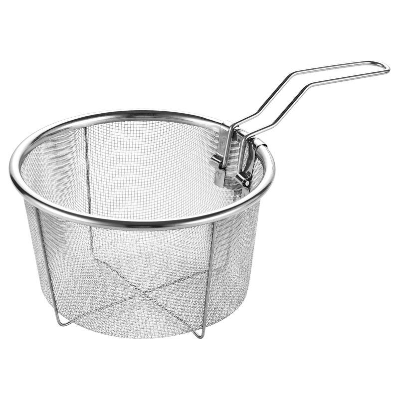 Stainless Steel Fry Basket, Household Oil Strainer, Small Fry Basket, Basket, Noodle Strainer, Serving Basket One Size