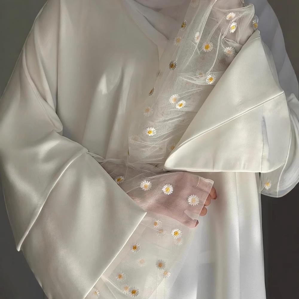 Loriya2025 Patchwork Lace Abaya Dress LR1017