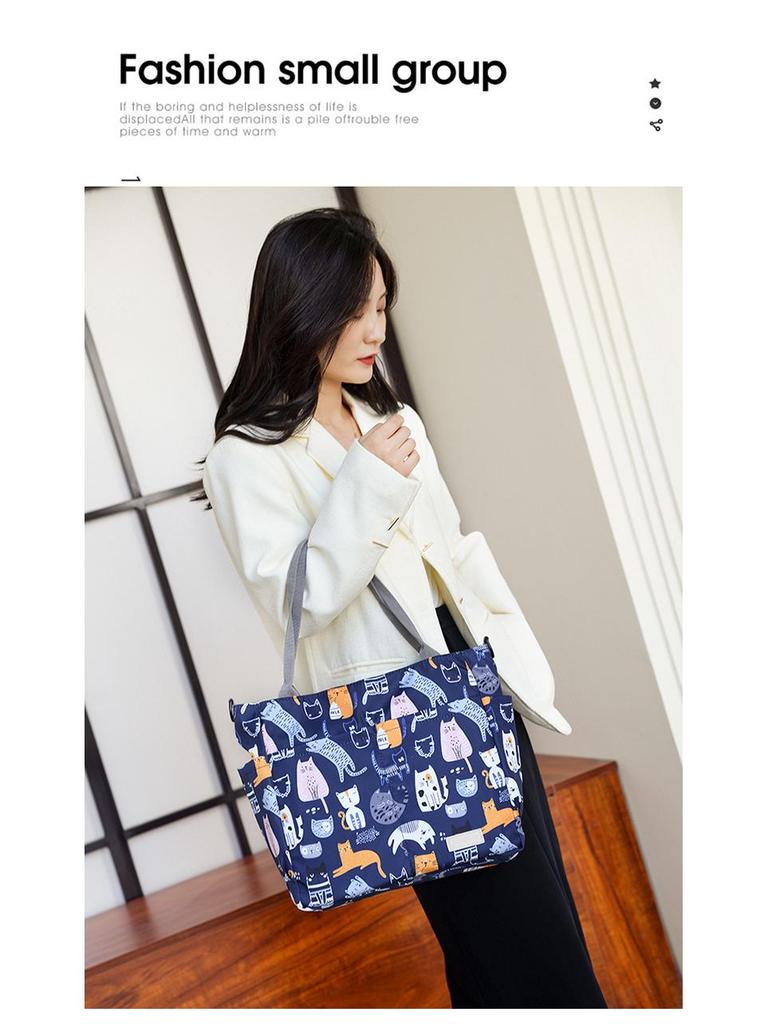 Women's Fashion Waterproof Tote: Large Capacity Crossbody Handbag for Outings