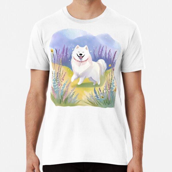 Watercolour Samoyed Premium T-Shirt S To 5XL Made In the AU/USA T-Shirt
