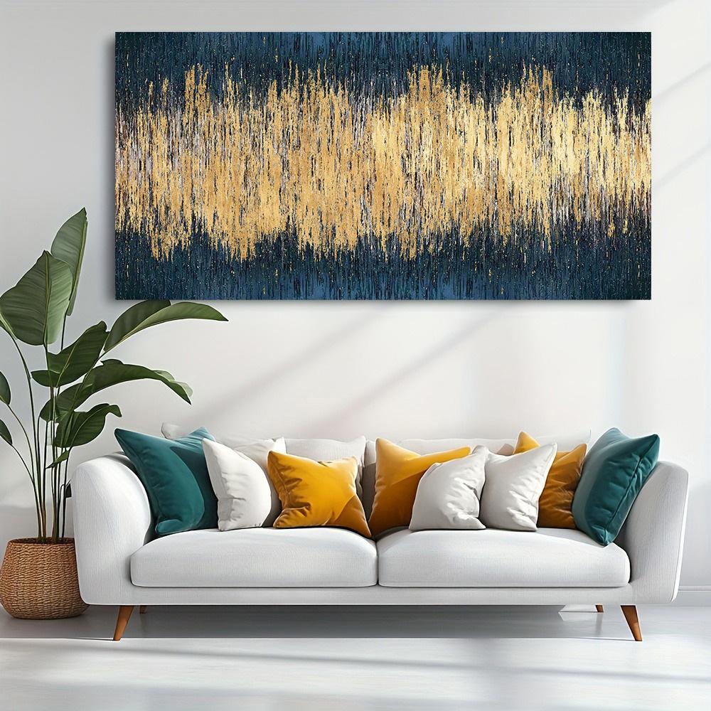 Veggmaleri Abstrakt Gullfarget Kunst Veggbilder Til Stue Lerretsmaleri Hjemmeinnredning Plakater Og Trykk Vintage Cuadros