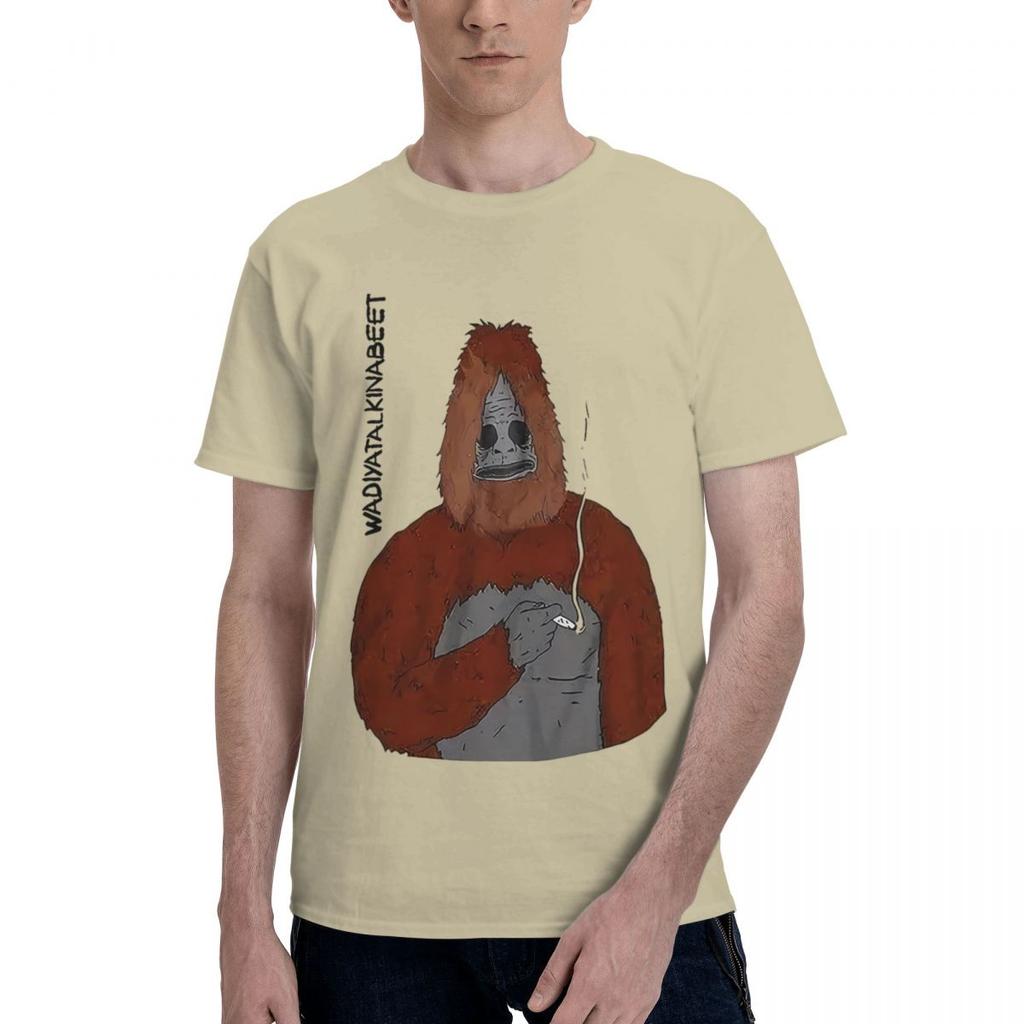 Sassy The Sasquatch Smoke 100 Cotton Casual Breathable Confortable Manga Designer Clothes Men Funny Gifts
