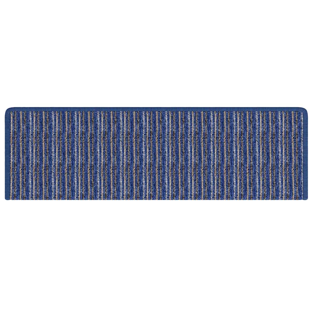 Self Adhesive Stair Protectors 15 Pcs Blue 65 X 21 X 4 Cm