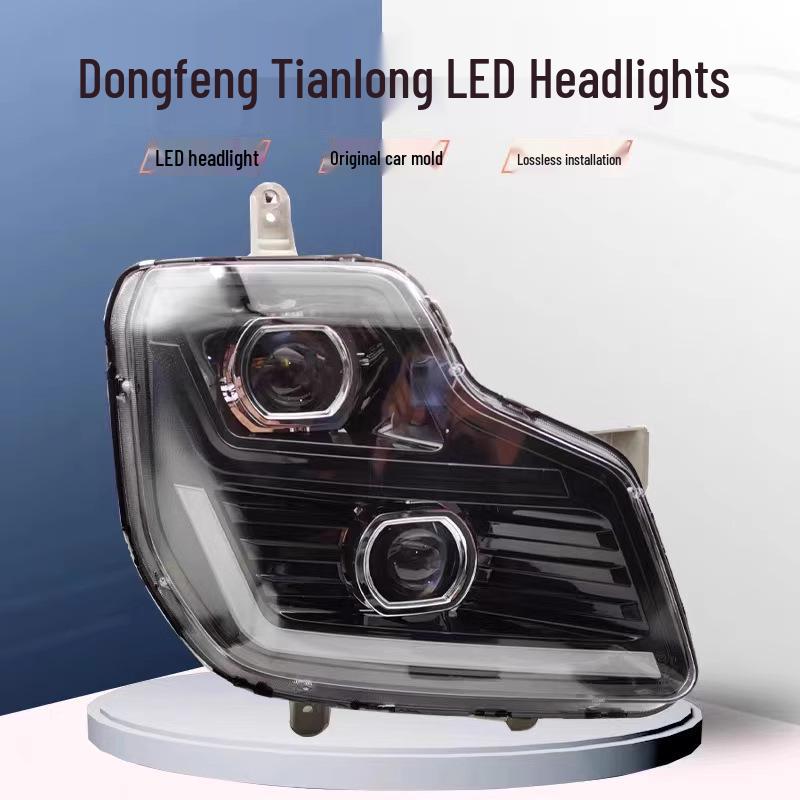 Dongfeng Tianlong LED Dual Projector Headlight with Flowing Turn Signal Single Pack