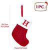 Christmas Socks Knitting Snowflake Letter Stocking Christmas Decoration 2025 For Home Xmas Tree Ornament Gift Navidad Natal 2026