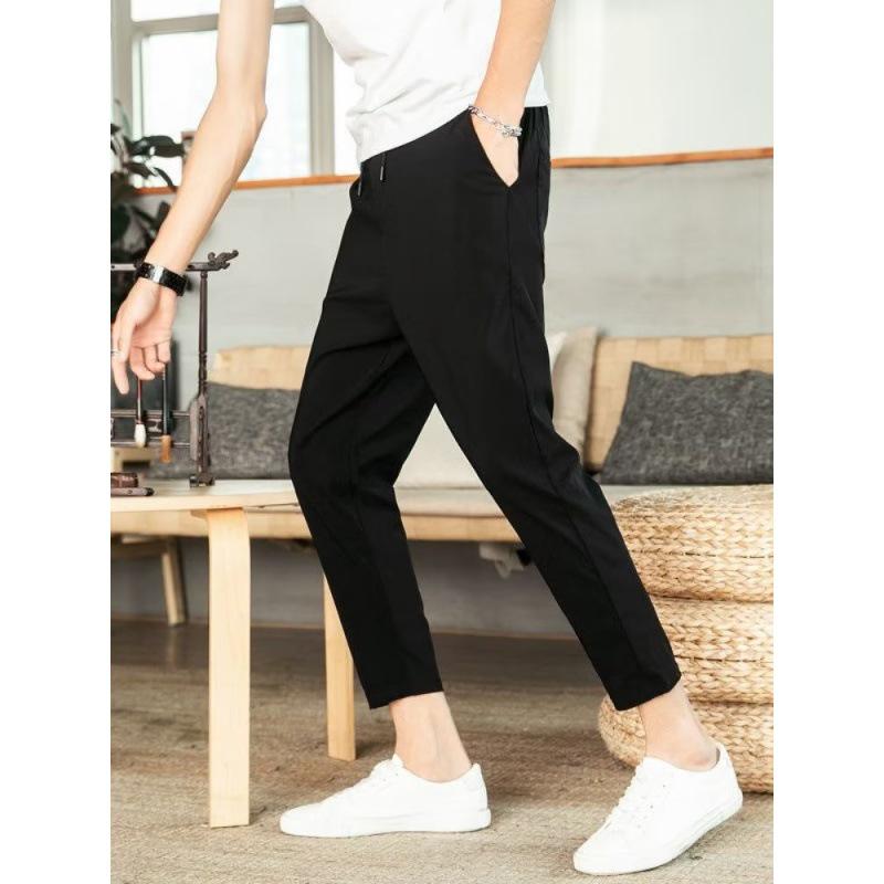 Men's Slim Fit Skinny Summer Drawstring Pants