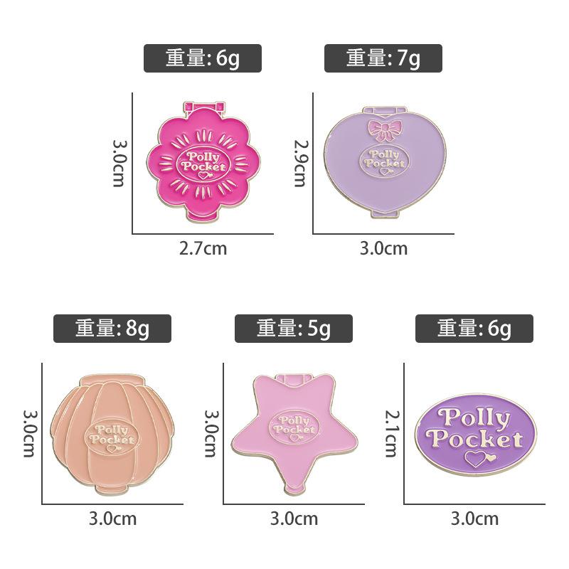 Brooch Cartoon Trendy Collection In Pink With Fun Letter Designs Perfect For Statement Accessories And Gifts