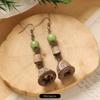Retro Handmade Plant Fruit Earrings Pine Cone Literature and Art Chinese Medicine Dried Fruit Niche Creative Earrings Women