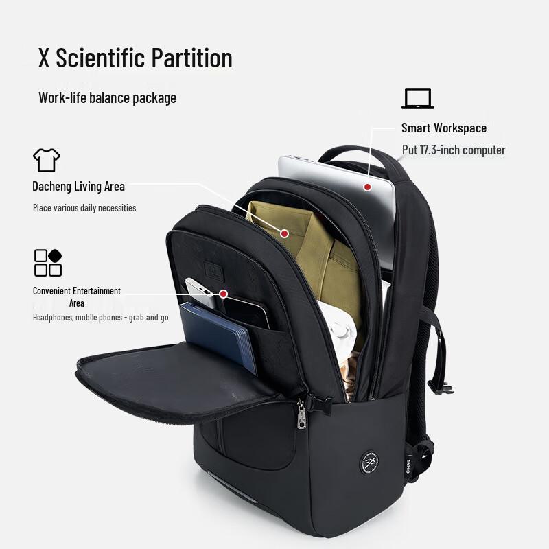 Aiwashi Twin Towers 17.3-inch Laptop Backpack