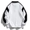 Men's Retro Color Block Half-Zip Sweatshirt with Collar Long Sleeve Loose Fit Casual Pullover