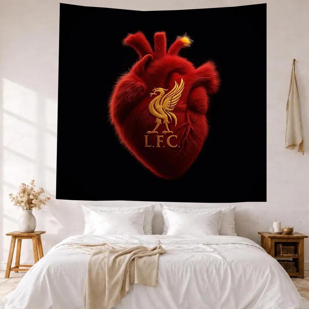 Liverpool Football Club Nástěnná dekorace Gobelín Umění pro památku mazlíčka Narozeniny Svatba Pozadí pro párty Rodinný dárek