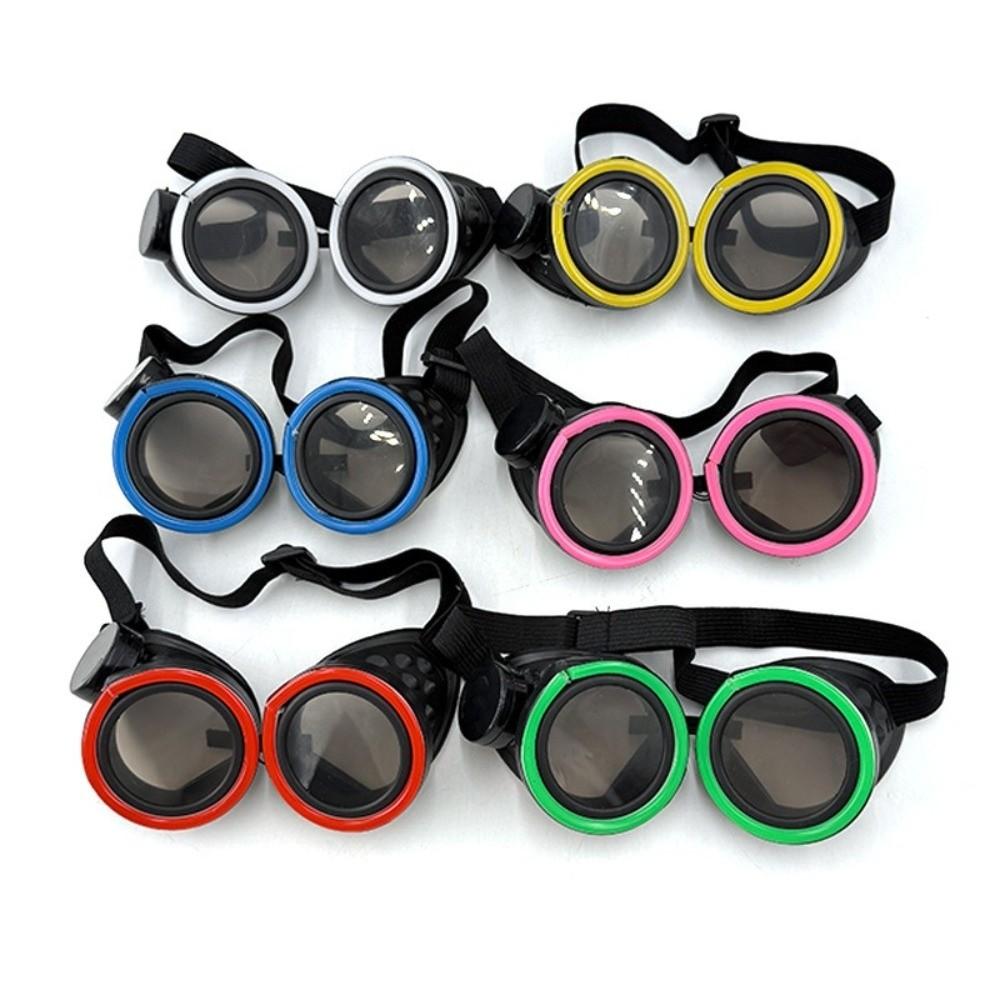 Wireless LED Glowing Glasses Round Luminous Eyewear Novelty Party Glasses Halloween Cosplay