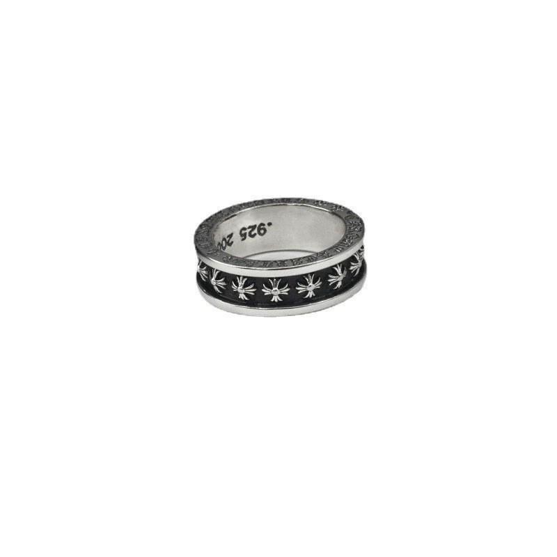 Trendy Chrome Hearts Cross Ring: Unisex Vintage Luxury with Unique Design