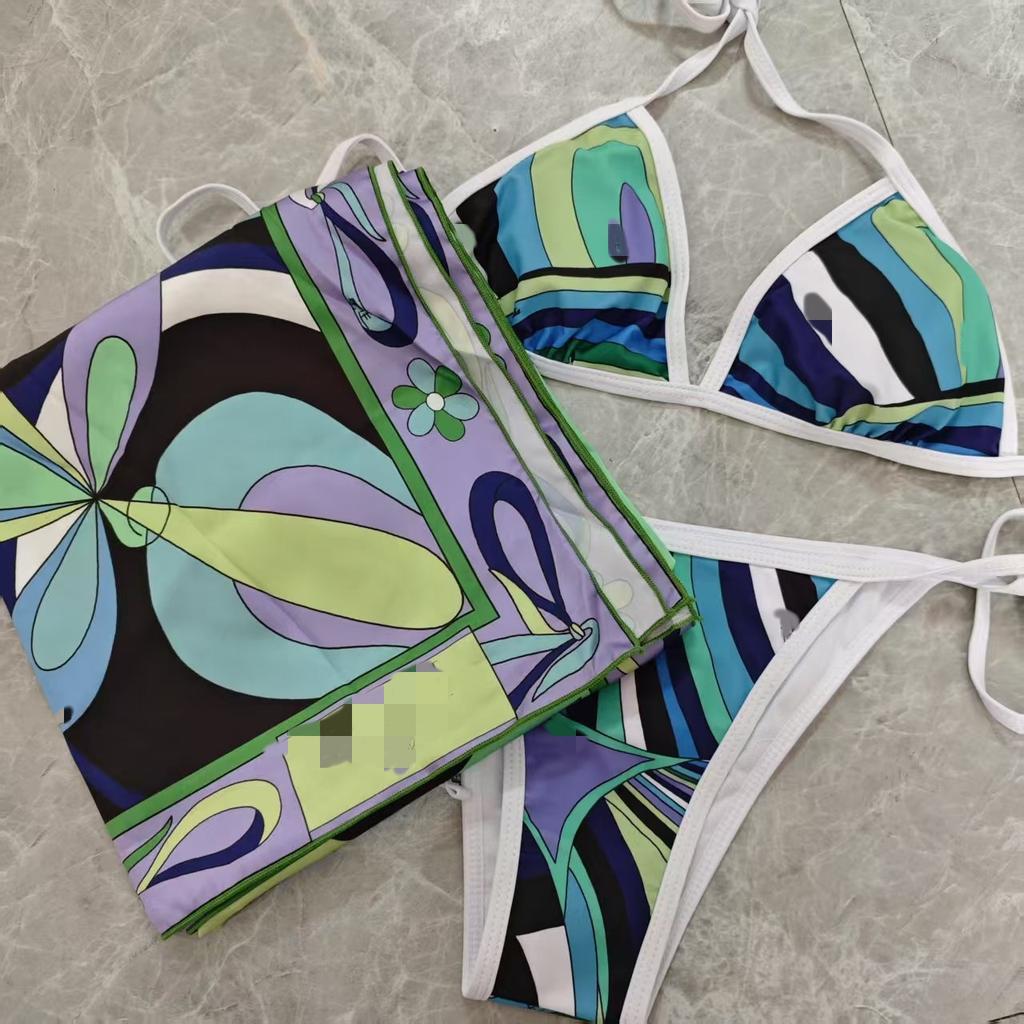 Neuer zweiteiliger geteilter Bikini sexy Badeanzug Damen Schwimm