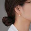 Herzförmige Perlen-Ohrklemmen - Vielseitige Damen-Modeschmuck-Ohrringe