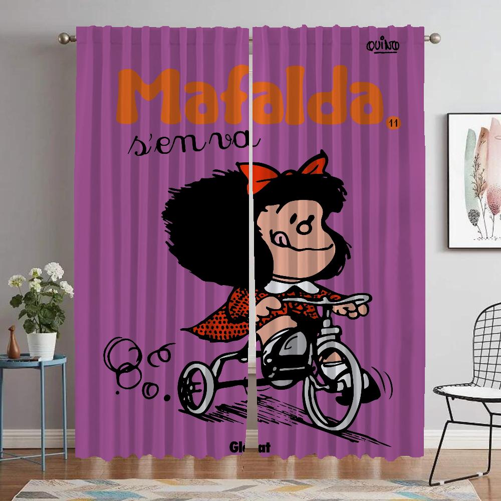 Window Curtain for Room 2 Panel Mafaldas Curtains for Bedroom Partition Home Interior Curtains Shades Living Kitchen Blackout