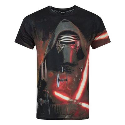 Herren Force Awakens Kylo Ren Lichtschwert-Sublimations-T-Shirt