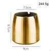 Tapered Ash Holder Portable Stainless Steel Ashtray for Villas Outdoor Patio Argent