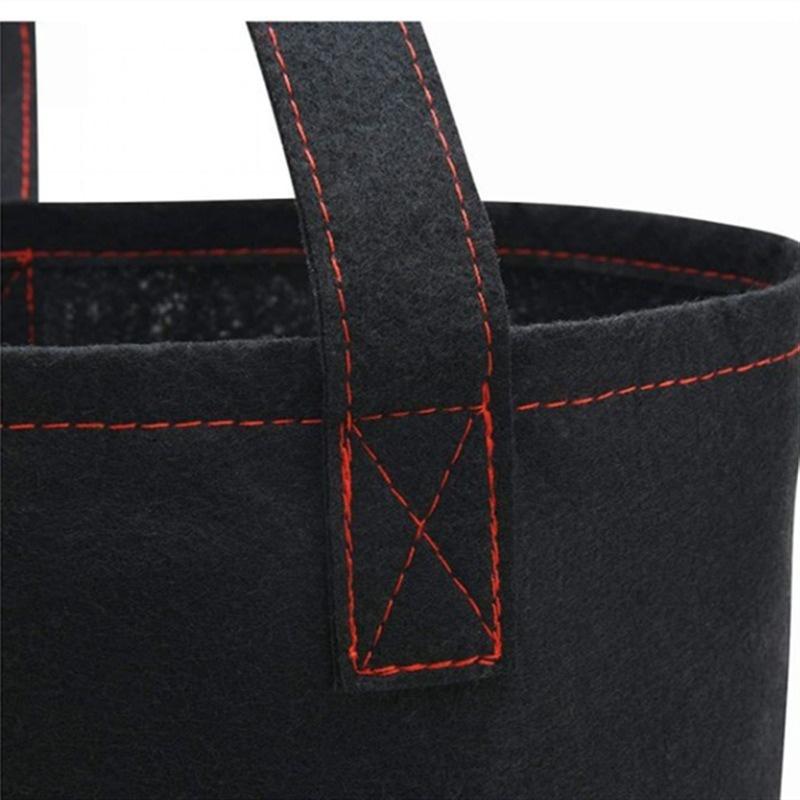 Felt Pins Strawberry Pouch 11 Pores Strawberry Potato Hanging Plant Pots Felt Bag